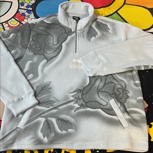 Civil Regime Ultra Quarter Zip in Pale Blue